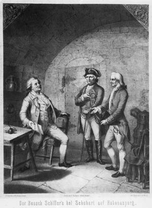 Der Besuch Schillers bei Schubart auf Hohenasperg